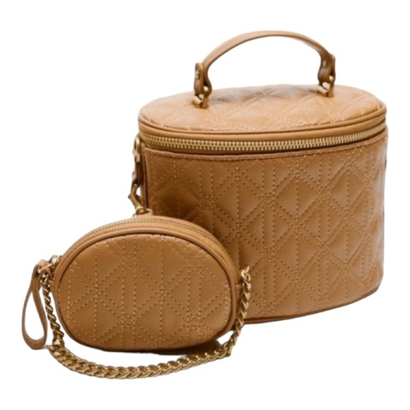 Zara Bags Zara Quilted Crossbody Bag Tan Nwt Poshmark